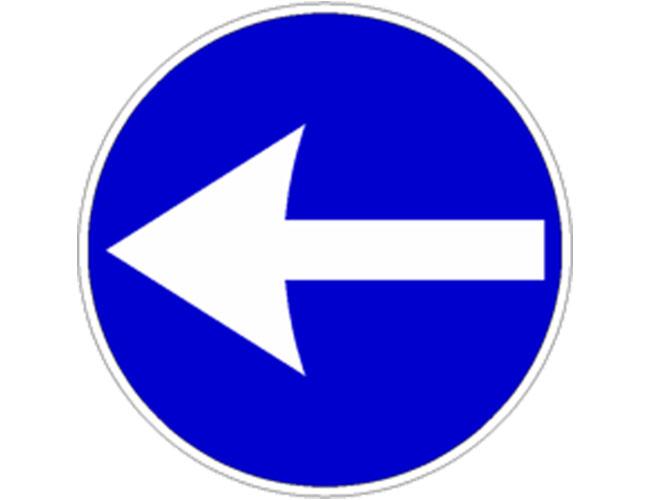 Direzione obbligatoria sinistra