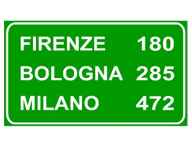 Segnale di conferma autostradale